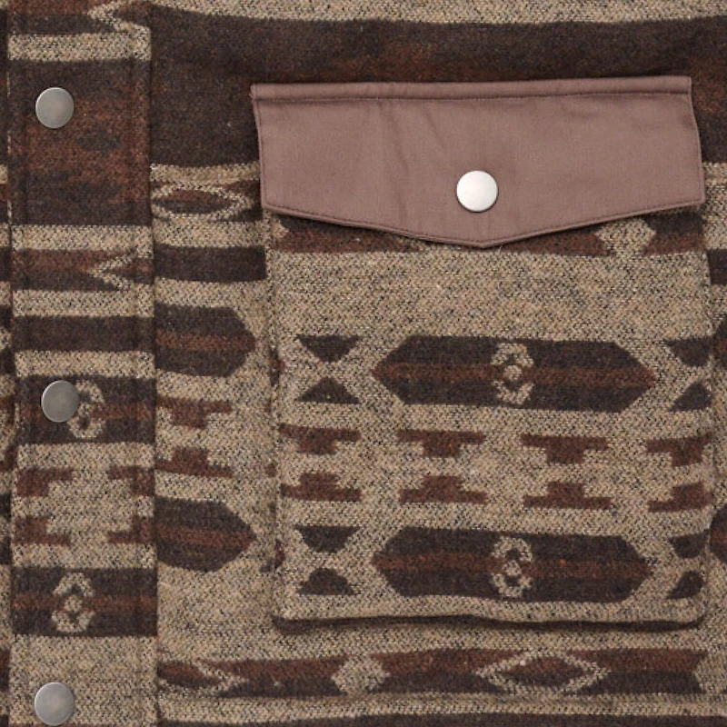 Ely Cattleman Aztec Mens Lightweight Puffer Vest