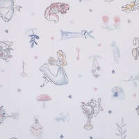 Disney Collection Alice in Wonderland Crib Sheet