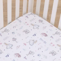 Disney Collection Alice in Wonderland Crib Sheet