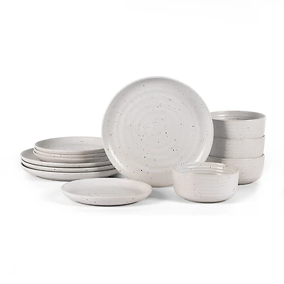 EARTH & CLAY Ion 12-pc. Stoneware Dinnerware Set