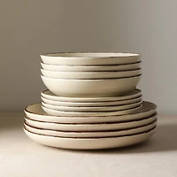 EARTH & CLAY Heath 4-pc. Stoneware Dinnerware Set