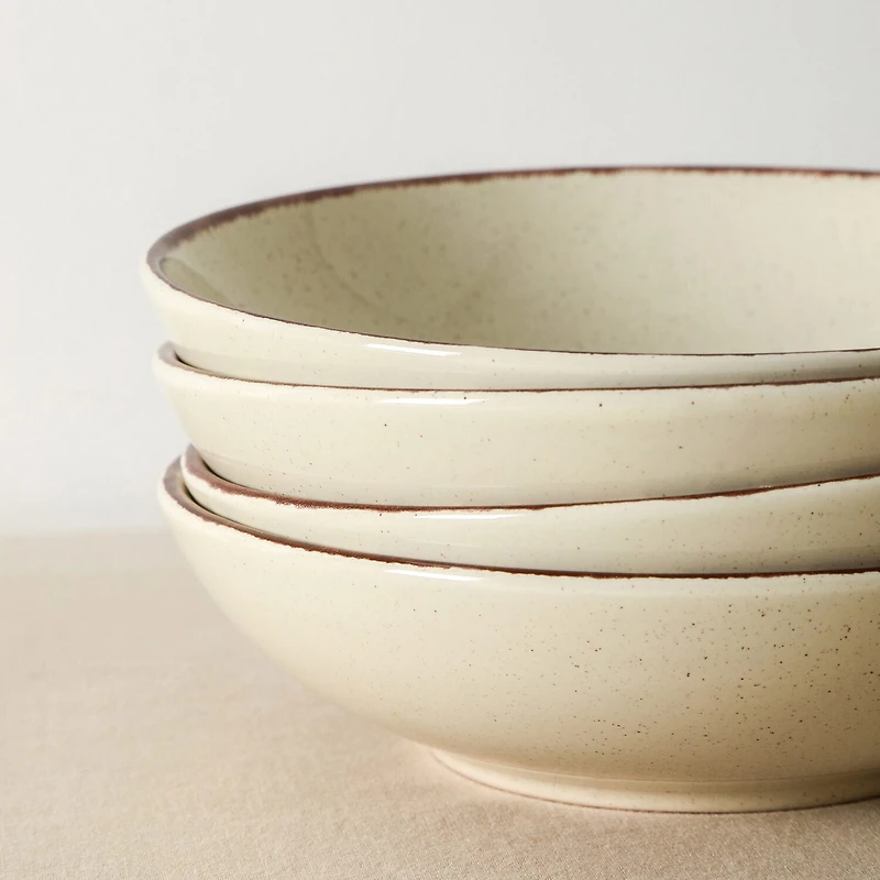 EARTH & CLAY Heath 4-pc. Stoneware Dinnerware Set