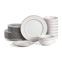 EARTH & CLAY Hazel 24-pc. Stoneware Dinnerware Set