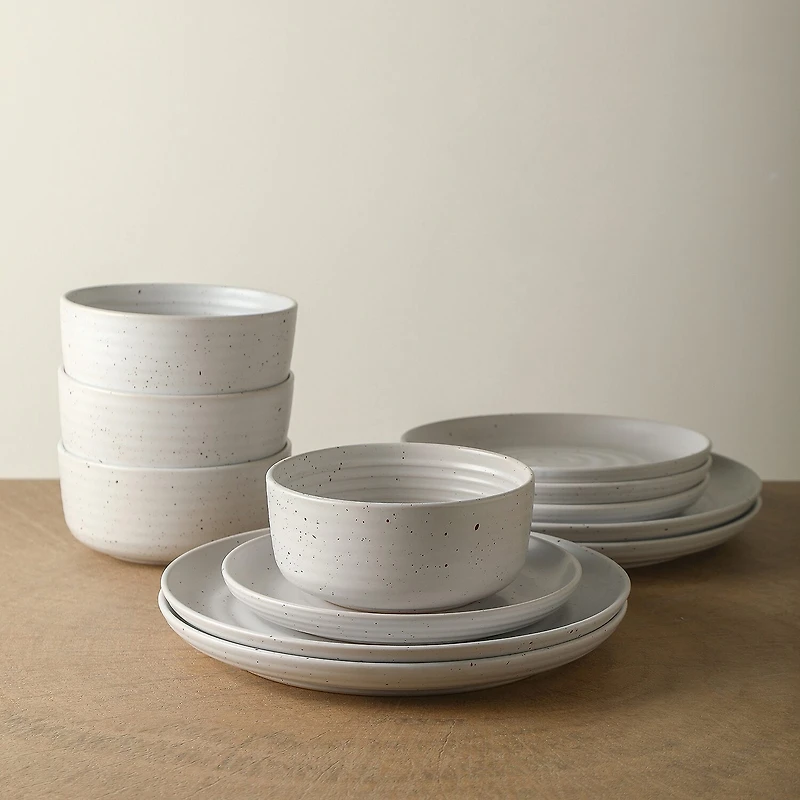 EARTH & CLAY Ion 8-pc. Stoneware Dinnerware Set