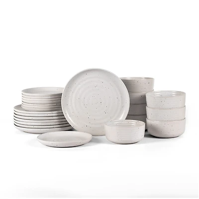 EARTH & CLAY Ion 8-pc. Stoneware Dinnerware Set
