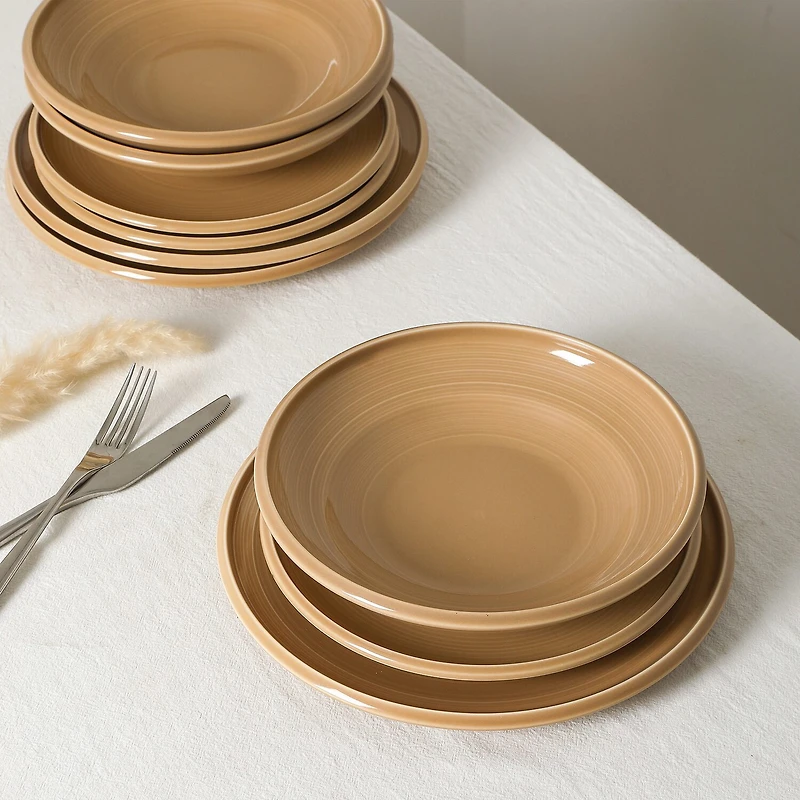 EARTH & CLAY Harmony 12-pc. Stoneware Dinnerware Set
