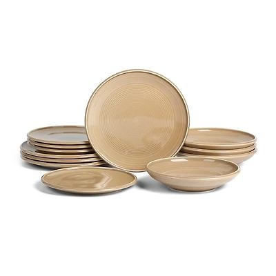 EARTH & CLAY Harmony 12-pc. Stoneware Dinnerware Set