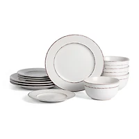 EARTH & CLAY Hazel 12-pc. Stoneware Dinnerware Set