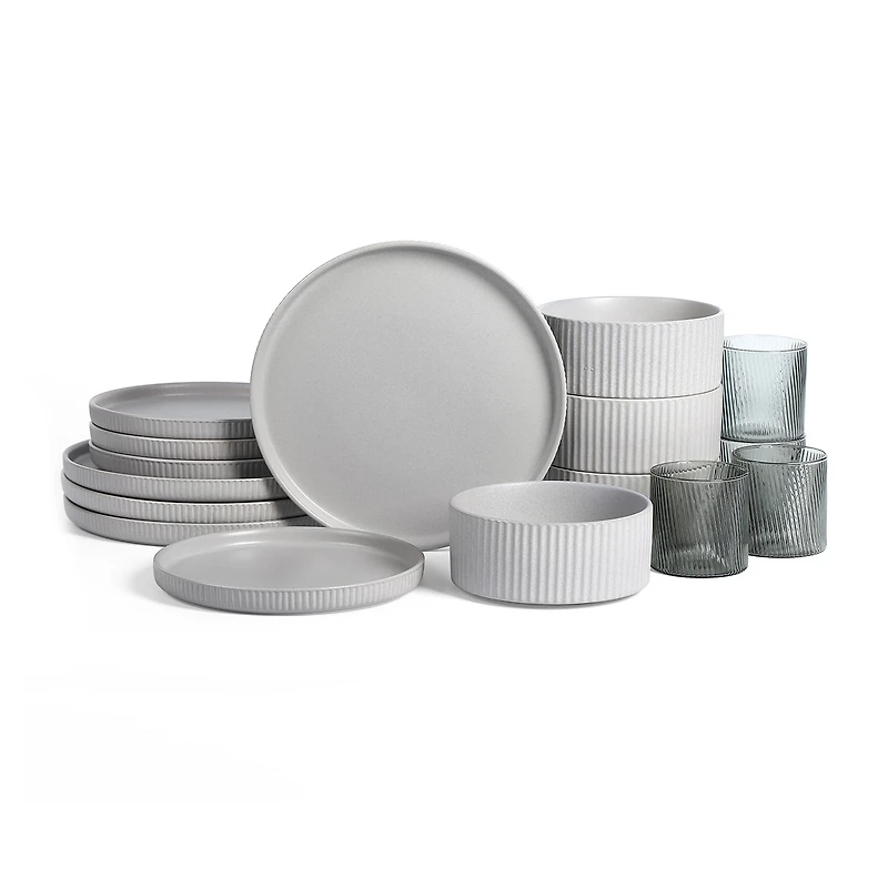 Stone + Lain Haven -pc. Stoneware Dinnerware Set