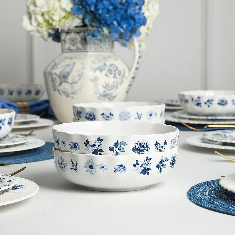 Stone + Lain Fiore -pc. Bone China Pasta Bowl
