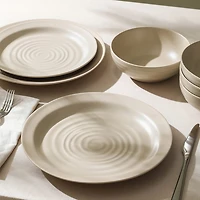 Stone + Lain Orbit 24-pc. Stoneware Dinnerware Set