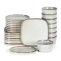 Stone + Lain Cairo 24-pc. Stoneware Dinnerware Set