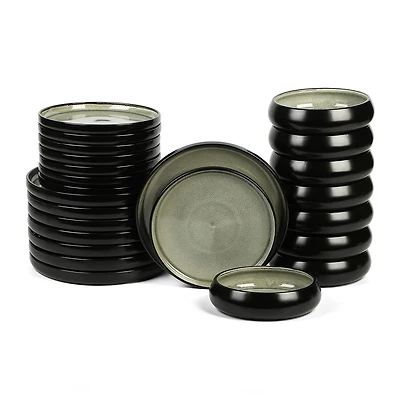 Stone + Lain Lagoon 24-pc. Stoneware Dinnerware Set