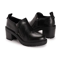 Muk Luks Womens Lainey Shootie Stacked Heel Booties