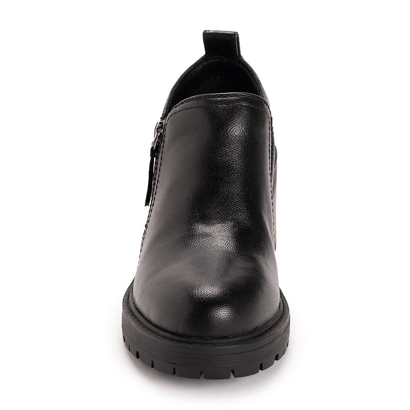 Muk Luks Womens Lainey Shootie Stacked Heel Booties