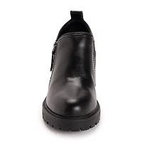Muk Luks Womens Lainey Shootie Stacked Heel Booties