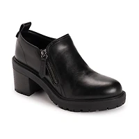 Muk Luks Womens Lainey Shootie Stacked Heel Booties