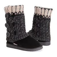 Muk Luks Womens Cheryl Cuff Boot Flat Heel Booties