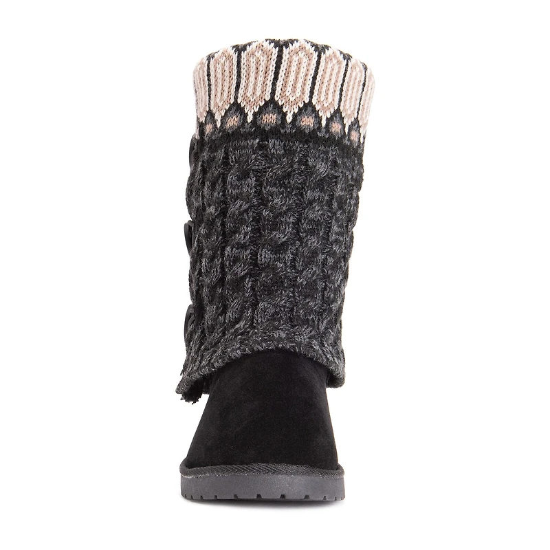 Muk Luks Womens Cheryl Cuff Boot Flat Heel Booties