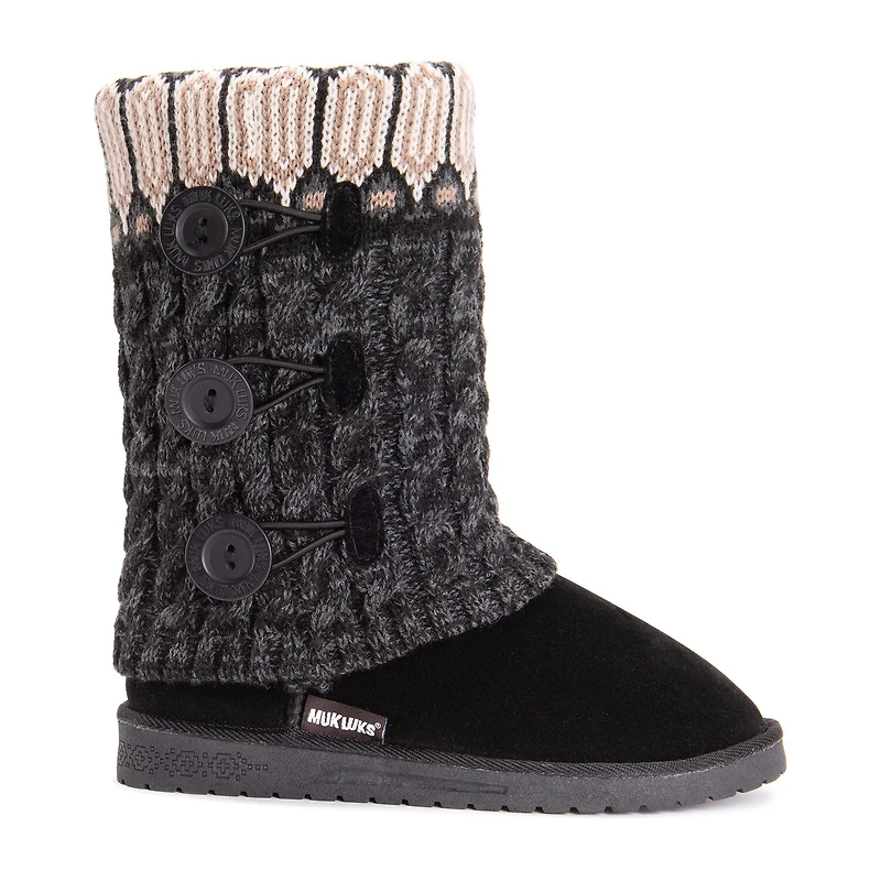 Muk Luks Womens Cheryl Cuff Boot Flat Heel Booties