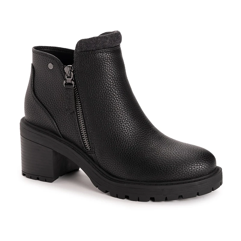 Muk Luks Womens Lia Boot Block Heel Booties