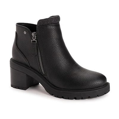 Muk Luks Womens Lia Boot Block Heel Booties