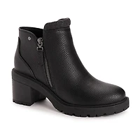 Muk Luks Womens Lia Boot Block Heel Booties