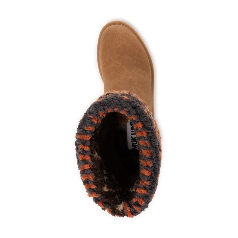 Muk Luks Womens Londyn Boot Stacked Heel Booties