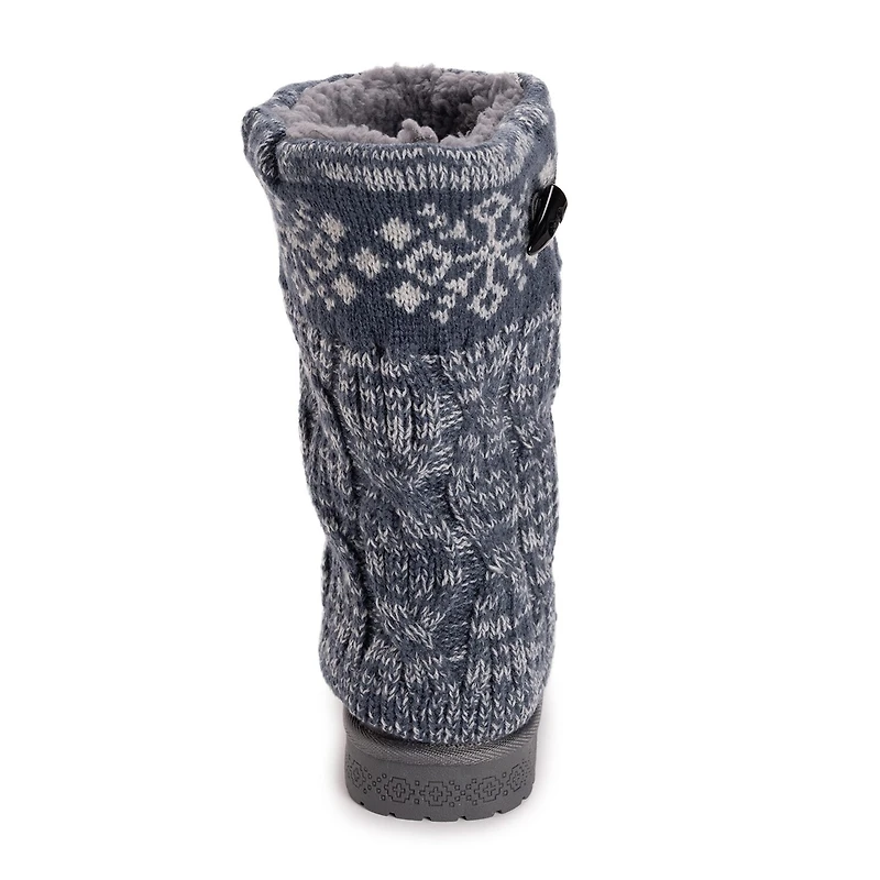 Muk Luks Womens Cheryl Boot Flat Heel Booties
