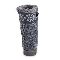 Muk Luks Womens Cheryl Boot Flat Heel Booties