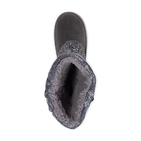 Muk Luks Womens Cheryl Boot Flat Heel Booties