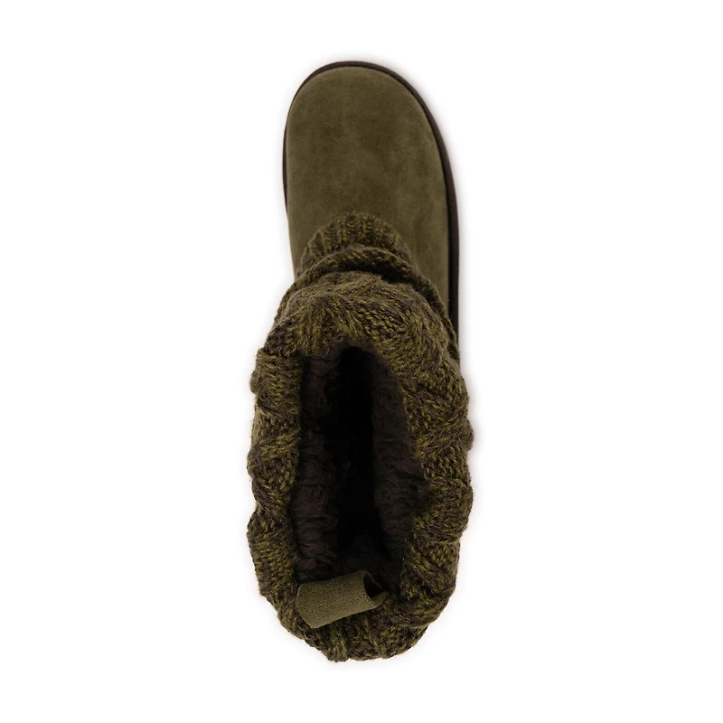 Muk Luks Womens Laurel Boot Flat Heel Booties