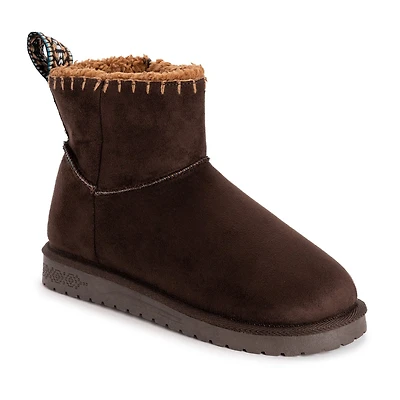 Muk Luks Womens Tatum Boot Flat Heel Booties