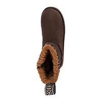 Muk Luks Womens Tatum Boot Flat Heel Booties