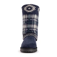 Muk Luks Womens Cheryl Boot Flat Heel Booties