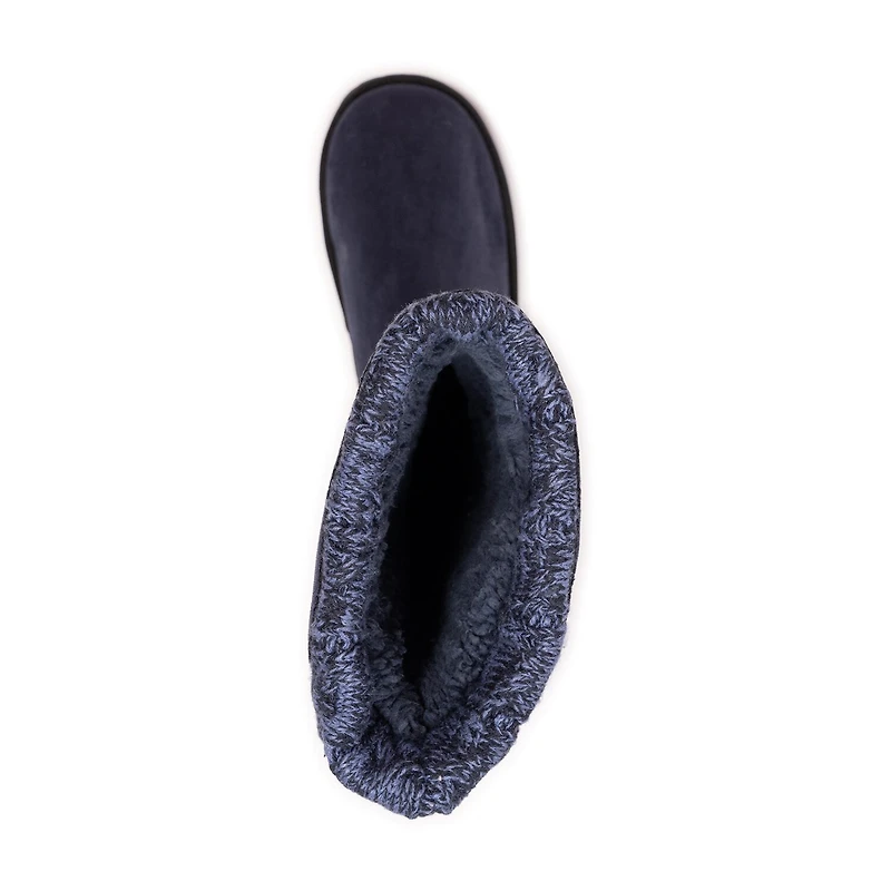 Muk Luks Womens Jean Boot Flat Heel Booties