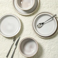 Stone + Lain Slate 4-pc. Stoneware Dinnerware Set