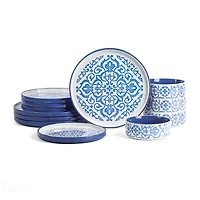 Stone + Lain Tropea 12-pc. Stoneware Dinnerware Set