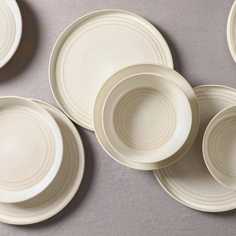 Stone + Lain Claire -pc. Stoneware Dinner Plate