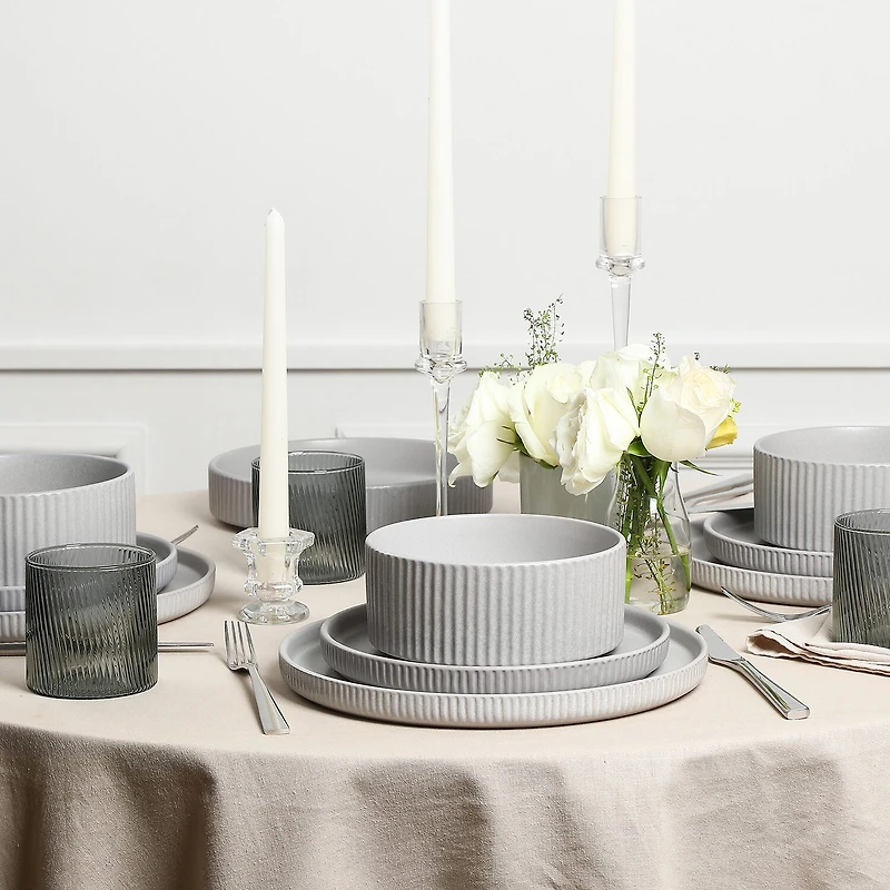 Stone + Lain Haven 8-pc. Stoneware Dinnerware Set
