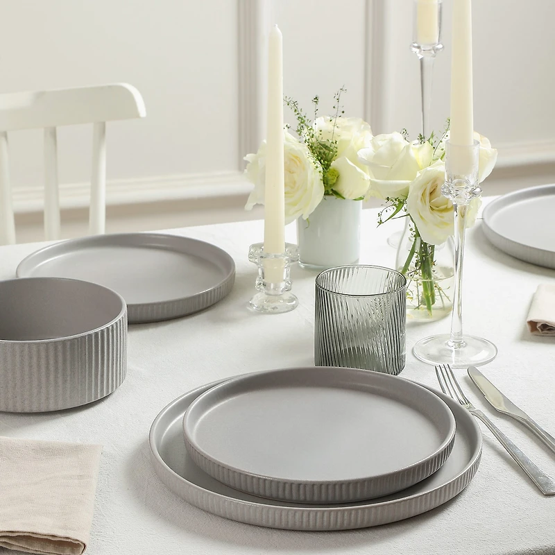 Stone + Lain Haven 8-pc. Stoneware Dinnerware Set
