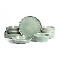 Stone + Lain Claire -pc. Stoneware Dinnerware Set