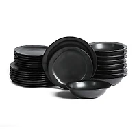 Stone + Lain Oasis 24-pc. Stoneware Dinnerware Set