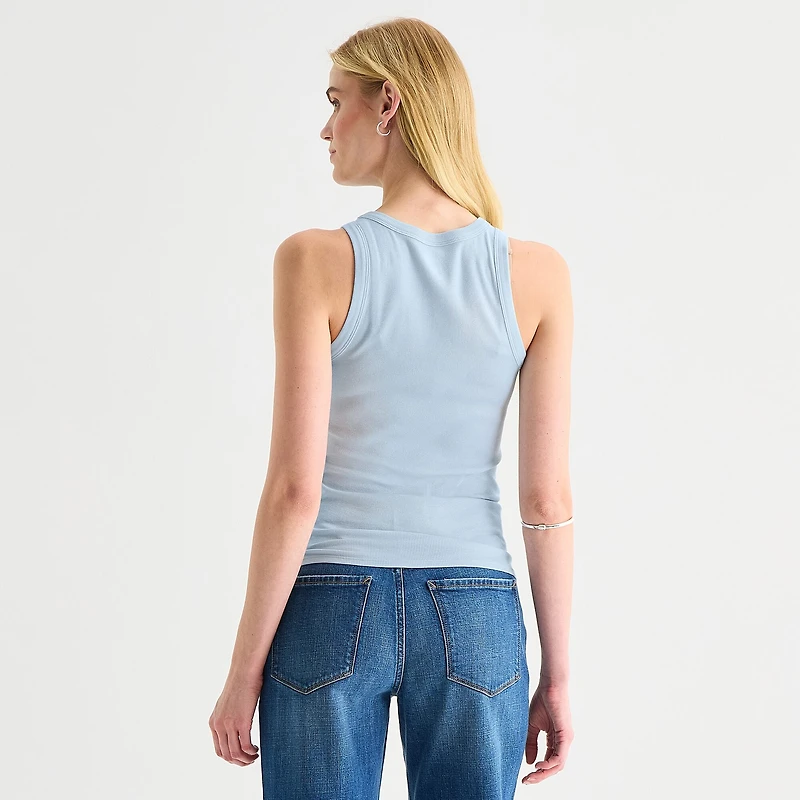 a.n.a Womens High Neck Sleeveless Tank Top