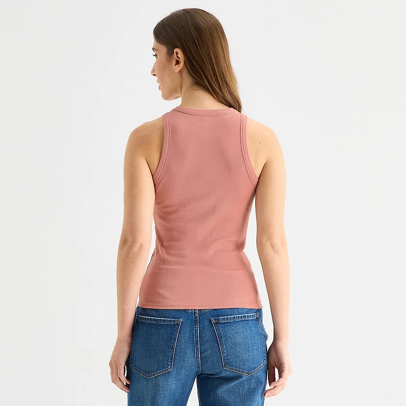 a.n.a Womens High Neck Sleeveless Tank Top