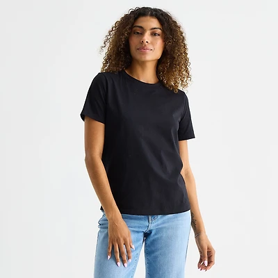 A.N.A Womens Round Neck Short Sleeve T-Shirt