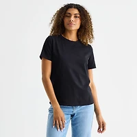 A.N.A Womens Round Neck Short Sleeve T-Shirt