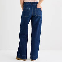 a.n.a Patch Pocket Womens Highest Rise Wide Leg Jean