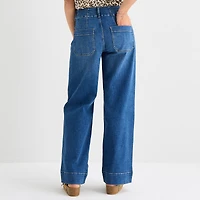 a.n.a Patch Pocket Womens Highest Rise Wide Leg Jean