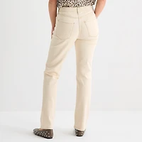 a.n.a Womens High Rise Straight Leg Slim Fit Jean